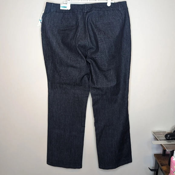 NWT Dockers Dark Denim Ideal Fit Stretch Metro Pant Jeans 16 Med Straight  Leg - Picture 2 of 10